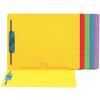 11-pt Color-Coded End-Tab File Folder with Full Pocket, Positions 1 and 3, White,  9-1/2&#34; x 12-1/4&#34;, 50/Box